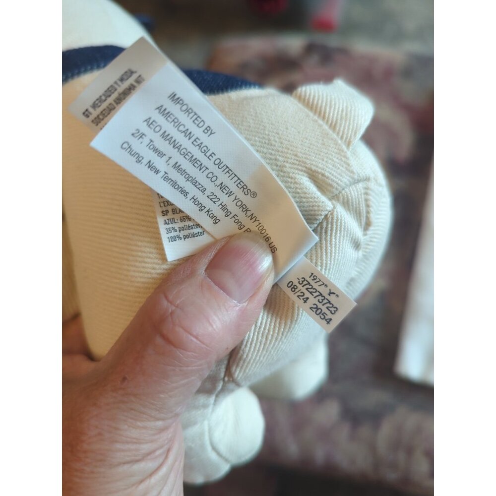 American Eagle *Denim Snoopy Plush* With Bag: Limited Edition Peanuts New 8” - Picture 8 of 10